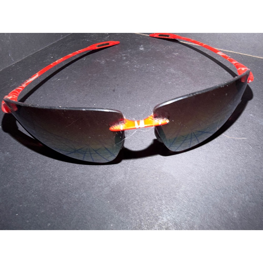 Maui Jim Kekoa H427-04W Sunglasses Rimless Wrap Polarized MJ Sport Red spiderman